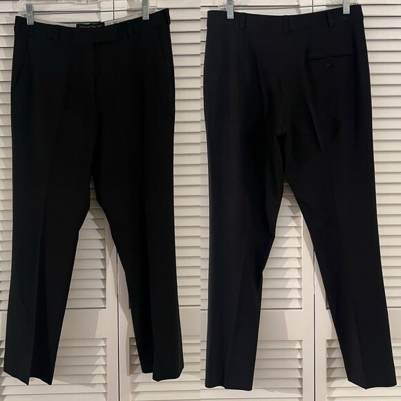 Etro Pants - Etro black tailored trouser pants size IT42/US 6, made in Italy, career wear